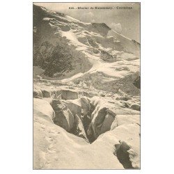 carte postale ancienne 74 BIONNASSAY. Glacier et Crevasses