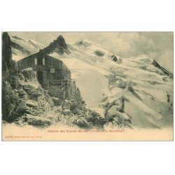 74 CABANE DES GRANDS MULETS. Et le Mont Blanc animation vers 1900