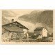 carte postale ancienne 74 CHAMONIX. Argentière. Glacier et Ferme Châlet