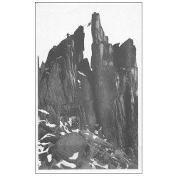 carte postale ancienne 74 CHAMONIX. Clochetons Plampraz. Alpinisme et Ascension