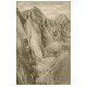 carte postale ancienne 74 CHAMONIX. Glacier des Bossons. Alpinistes