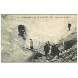 74 CHAMONIX. Grotte et échelle Glacier Bossons. Alpinisme et Ascension