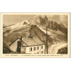 carte postale ancienne 74 CHAMONIX. La Flégère Aiguilles Verte et Dru