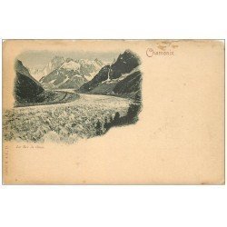 carte postale ancienne 74 CHAMONIX. La Mer de Glace vers 1900