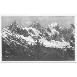 carte postale ancienne 74 CHAMONIX. Les Aiguilles