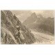 carte postale ancienne 74 CHAMONIX. Mauvais Pas Mer de Glace. Alpinisme et Ascension