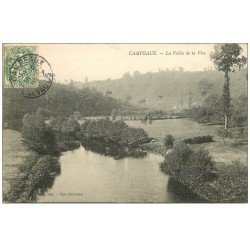 carte postale ancienne 14 CAMPEAUX. Vallée de la Vire 1907