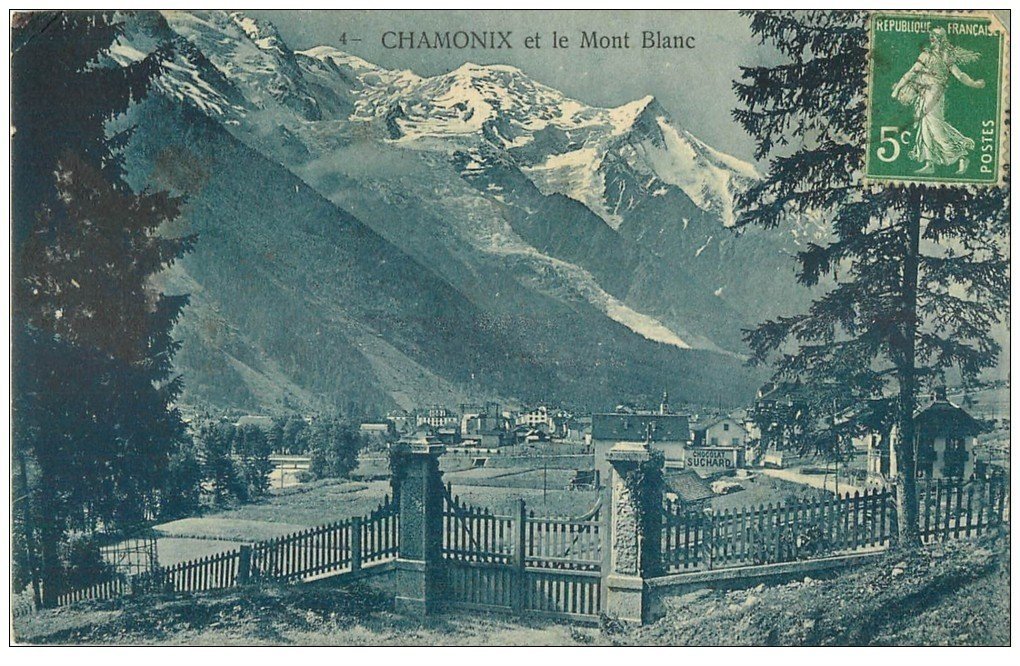 Chamonix-Mont-Blanc - La Mer de Glace - Carte postale ancienne et vue d