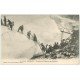 carte postale ancienne 74 CHAMONIX. Passage Glacier des Bossons. Alpinisme et Ascension