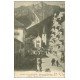 carte postale ancienne 74 CHAMONIX. Place et sortie de l'Eglise 1903