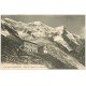 carte postale ancienne 74 CHAMONIX. Plan de l'Aiguille et Mont-Blanc 1923