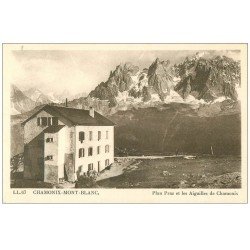 carte postale ancienne 74 CHAMONIX. Plan Praz et Aiguilles