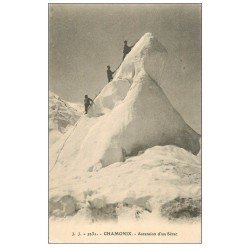 carte postale ancienne 74 CHAMONIX. Sérac. Alpinisme et Ascension