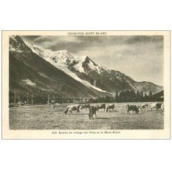 carte postale ancienne 74 CHAMONIX. Village des Praz