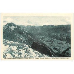 carte postale ancienne 74 CHARMANT SOM. Saint-Pierre et Mont Blanc