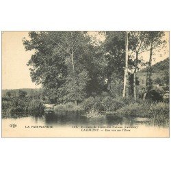 carte postale ancienne 14 CAUMONT. Vue sur l'Orne