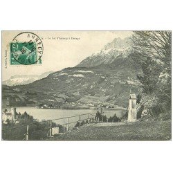 carte postale ancienne 74 DUINGT. Le Lac d'Annecy 1908