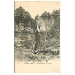 carte postale ancienne 74 ENTREE DES GORGES DU FIER