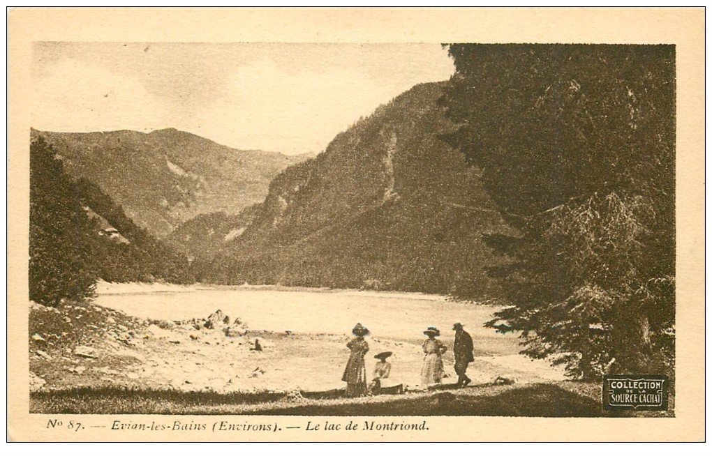 carte postale ancienne 74 EVIAN-LES-BAINS. Lac de Montriond. Collection Source Cachat