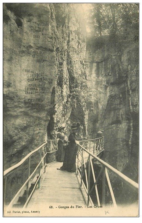 GORGES DU FIER HAUTE-SAVOIE DEP.74 RHONE-ALPES 17 Cartes Postales 1900-1940 
