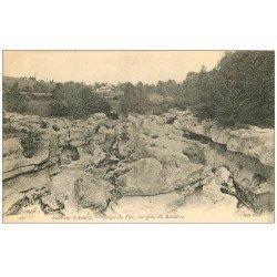 carte postale ancienne 74 GORGES DU FIER. Vue prise du Belvédere