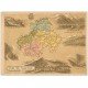 carte postale ancienne 74 HAUTE SAVOIE. Image géographique 11.5 x 8.50 cm