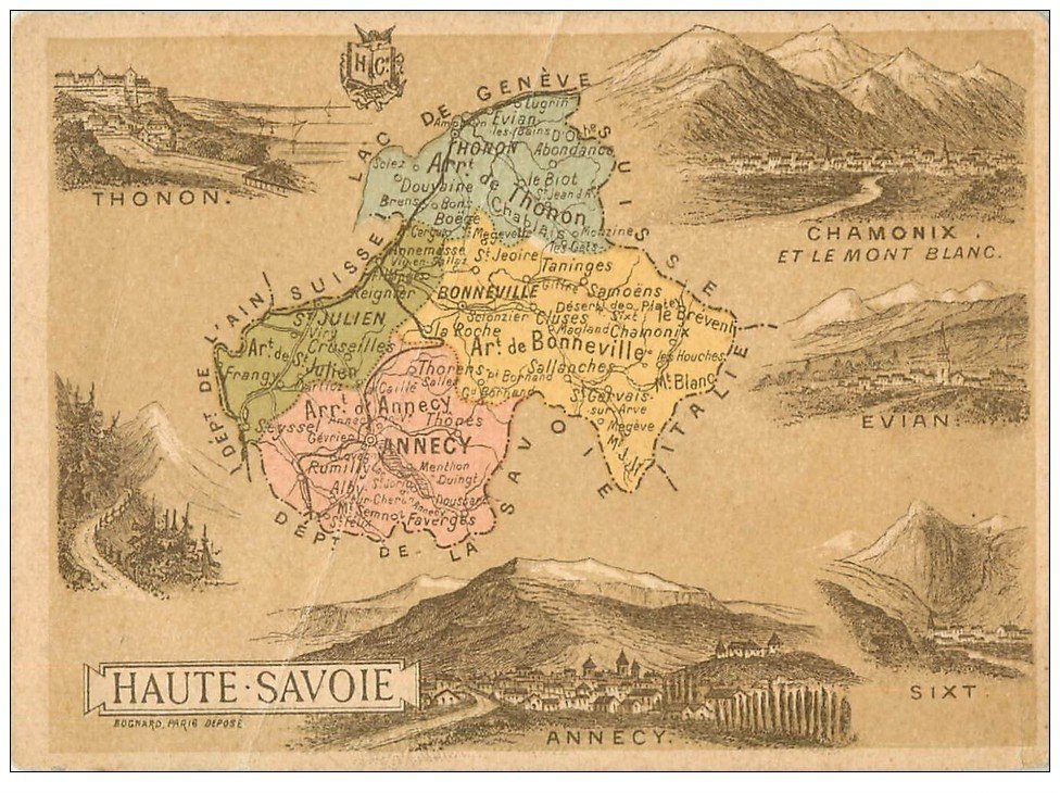 74 Haute Savoie Image Geographique 11 5 X 8 50 Cm