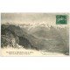 carte postale ancienne 74 HOTEL DES TREIZE ARBRES. Tampon Propriétaire Hercourt. Le Mont Blanc 1911