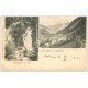 carte postale ancienne 74 LA PRAZ. Cascade 1902
