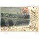 carte postale ancienne 74 LA ROCHE SUR FORON. Le Pont. Timbre 10 centimes 1904