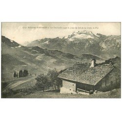 carte postale ancienne 74 LA TOURNELLE. Col de la Croix de Fry 1919