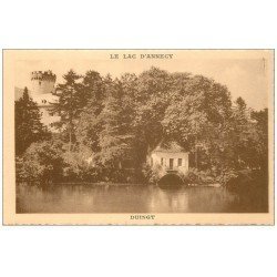 carte postale ancienne 74 LAC ANNECY. Duingt