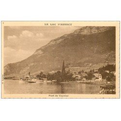 carte postale ancienne 74 LAC ANNECY. Port de Veyrier