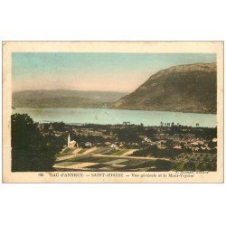 carte postale ancienne 74 LAC ANNECY. Saint-Jorioz et Mont Veyrier