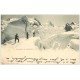 carte postale ancienne 74 LE MONT BLANC. Ascension par Alpinistes. Timbre Suisse 5 Centimes 1902