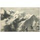 carte postale ancienne 74 LE MONT BLANC. Vu du Bréven lunette astronomique