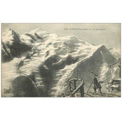 carte postale ancienne 74 LE MONT BLANC. Vu du Bréven lunette astronomique