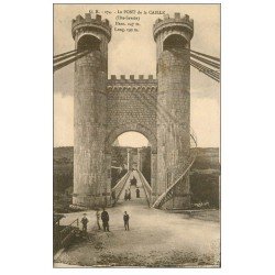 carte postale ancienne 74 LE PONT DE LA CAILLE animation 274