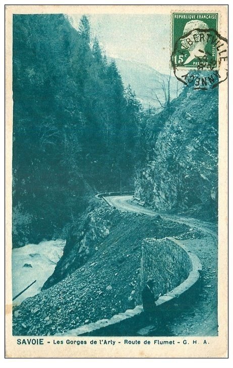 Tirage Argentique Vintage : Les Gorges De L'Arly En Savoie - Années 1920 - Format 10x15 Cm