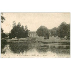 carte postale ancienne 14 CHATEAU DE MESLAY 1909 Bois Halbout