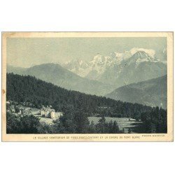 carte postale ancienne 74 PASSY PRATZ COUTANT. Village Sanatorium 1938. Timbre manquant