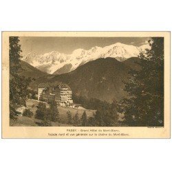 carte postale ancienne 74 PASSY. Grand Hôtel Mont Blanc ( pli coin gauche )...