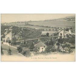 carte postale ancienne 74 PONT DE LA CAILLE vers 1900