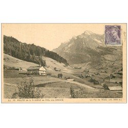 carte postale ancienne 74 ROUTE CLUSAZ AU COL DES ARAVIS. Pic Etale