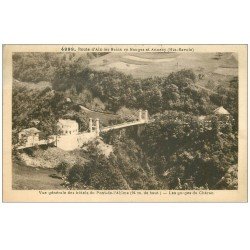 carte postale ancienne 74 ROUTE D'AIX-LES-BAINS en BAUGES et ANNECY. Hôtels du Pont de l'Abîme