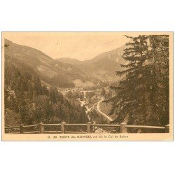 carte postale ancienne 74 ROUTE DES MONTETS. Col de Balme