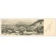carte postale ancienne 74 SAINT-GERVAIS-LES-BAINS. Carte Panoramique Chaîne des Fiz 1908