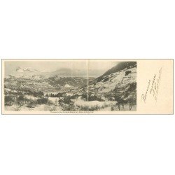 carte postale ancienne 74 SAINT-GERVAIS-LES-BAINS. Carte Panoramique Chaîne des Fiz 1908