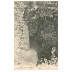 carte postale ancienne 74 SAINT-GERVAIS-LES-BAINS. Cascade de Combe noire Contamines