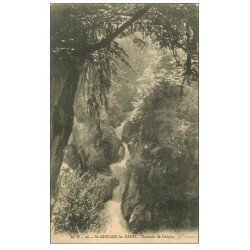 carte postale ancienne 74 SAINT-GERVAIS-LES-BAINS. Cascade de Crépin. Edition Bourrey